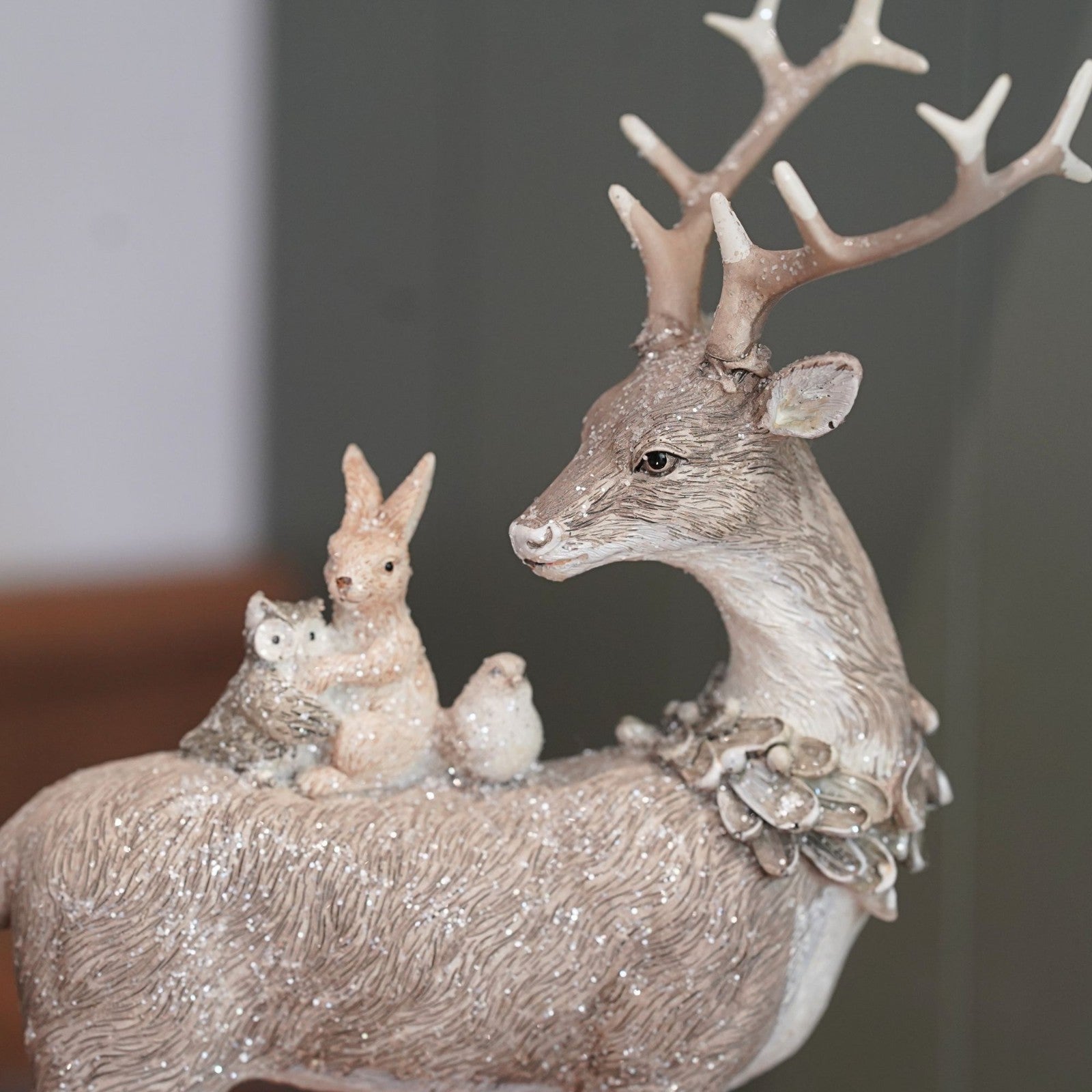 Standing Reindeer Resin Christmas Ornament