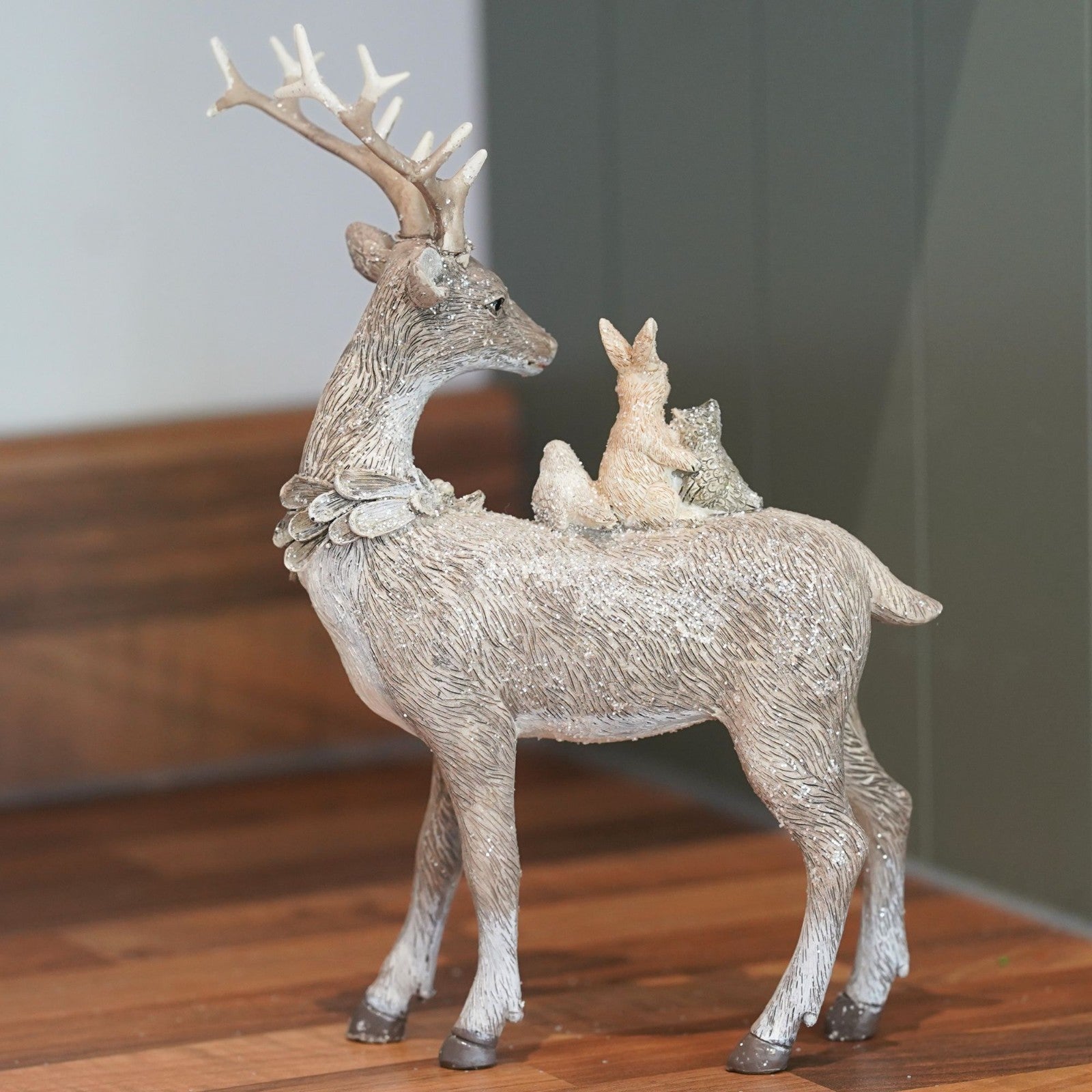 Standing Reindeer Resin Christmas Ornament