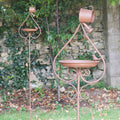 1.4m Watering Can Bird Feeder Garden Stake