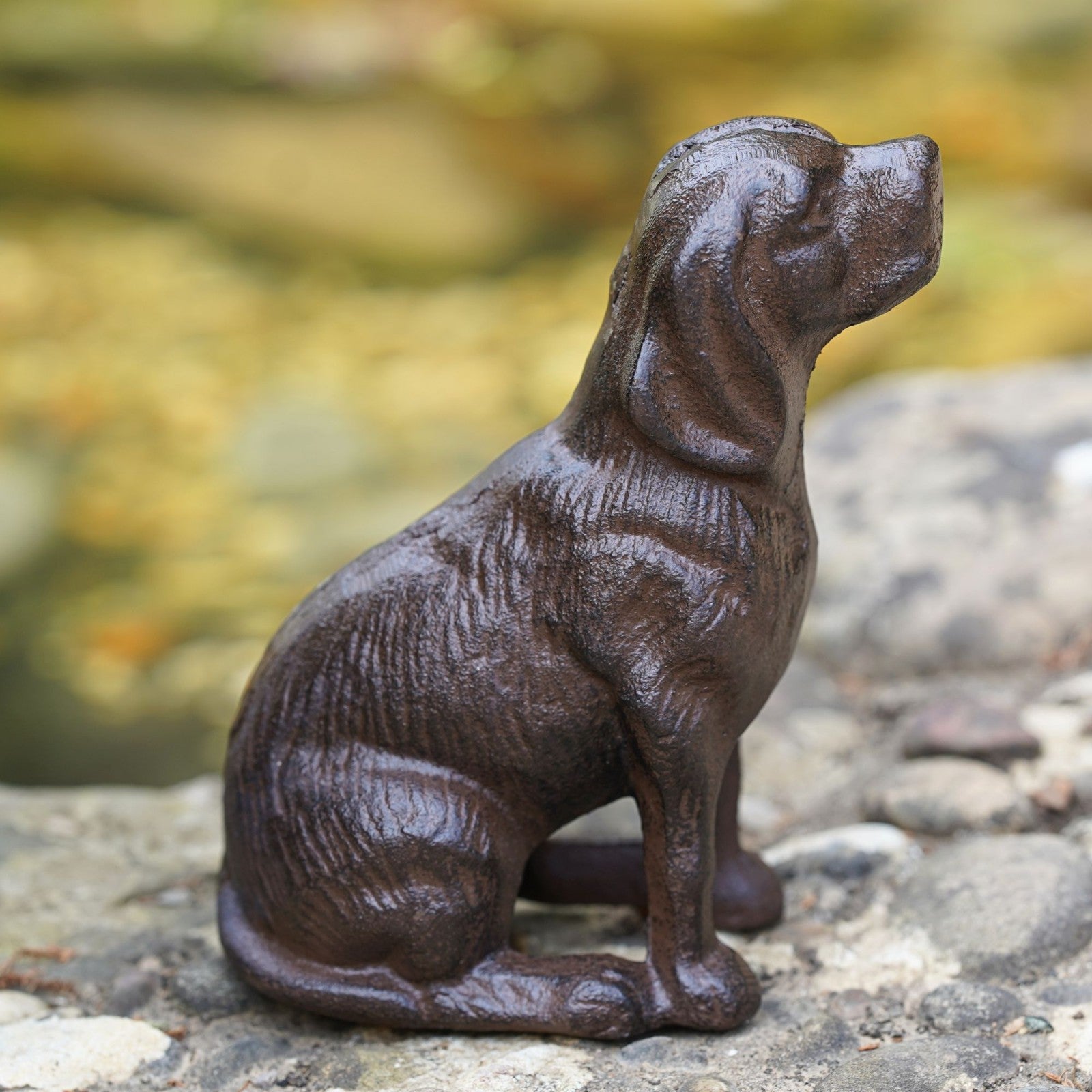 Cast Iron Dog Ornament | Hound Puppy Antique Style