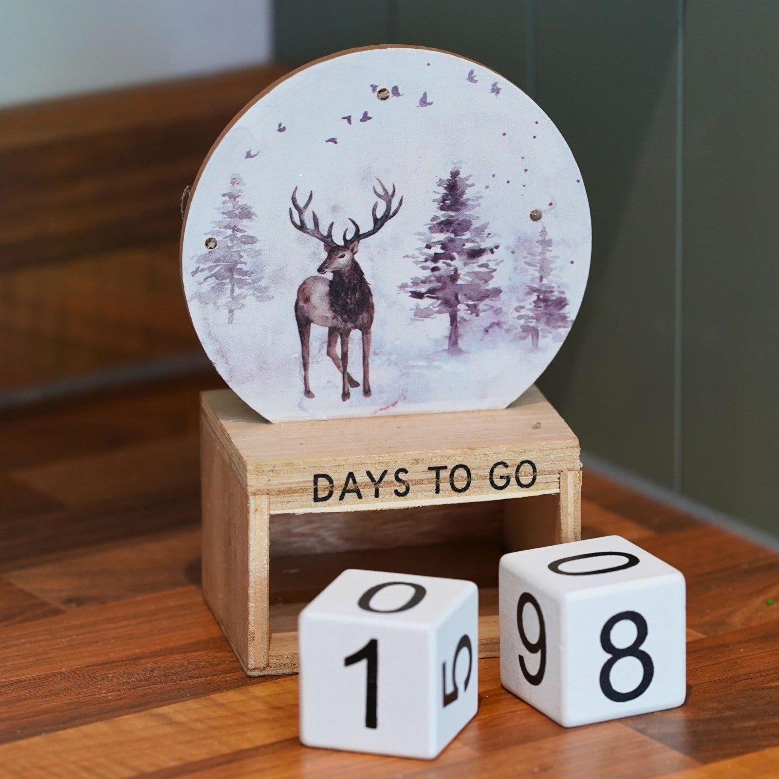 Wooden Advent Calendar Christmas Countdown