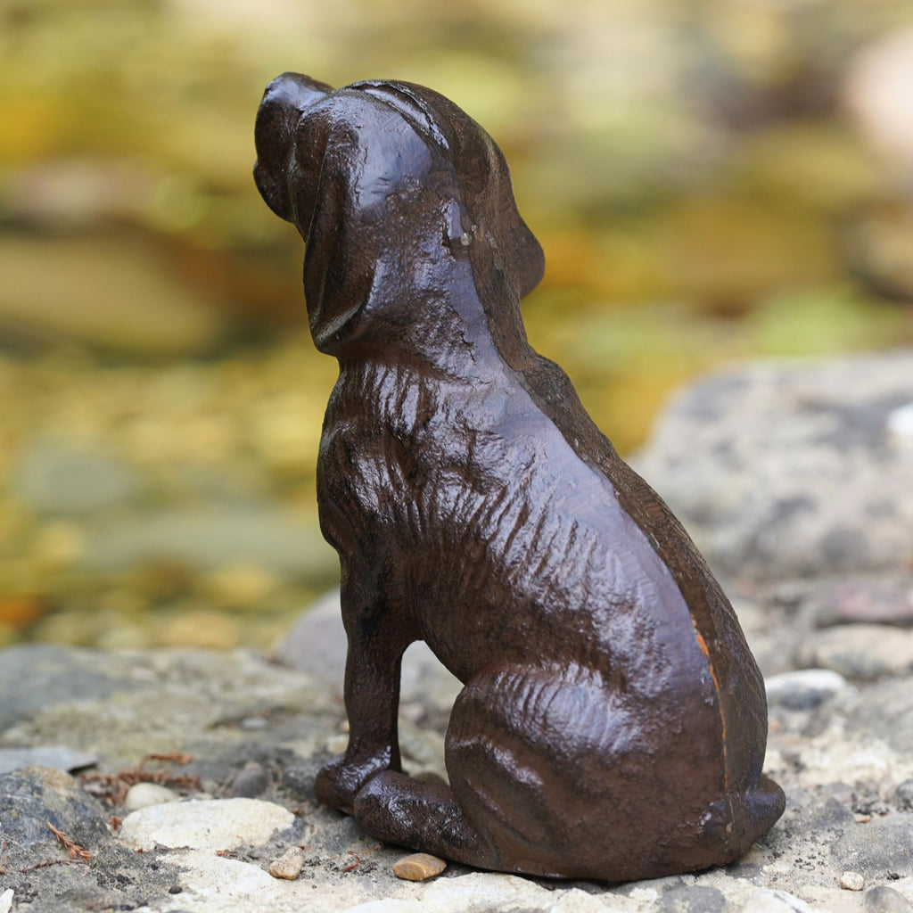 Cast Iron Dog Ornament | Hound Puppy Antique Style