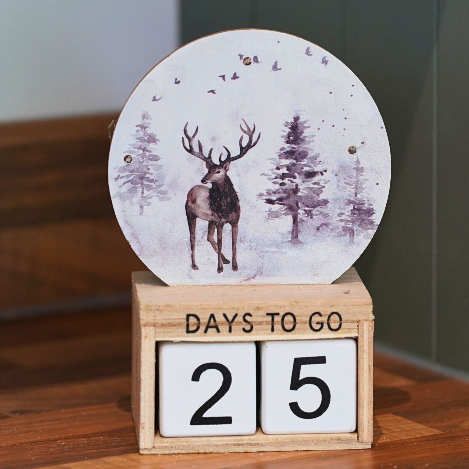 Wooden Advent Calendar Christmas Countdown