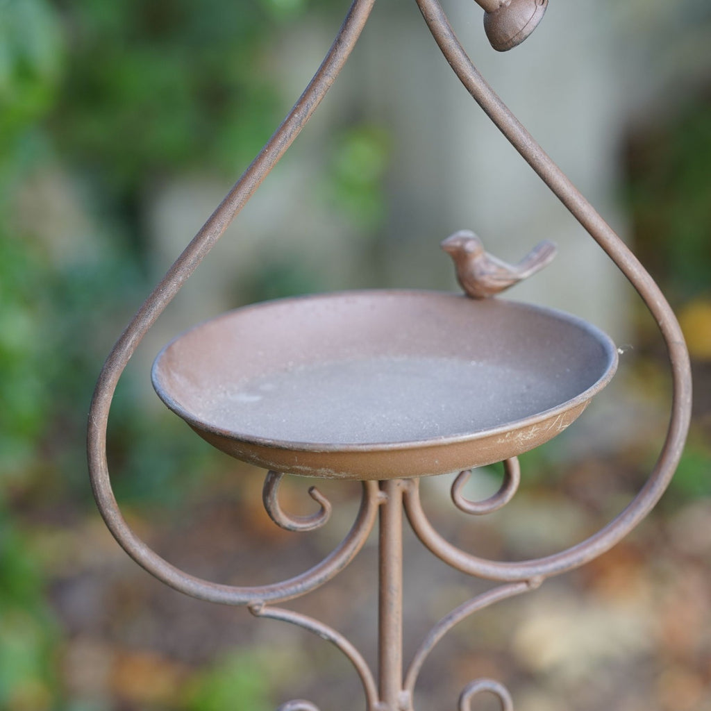 1.4m Watering Can Bird Feeder Garden Stake