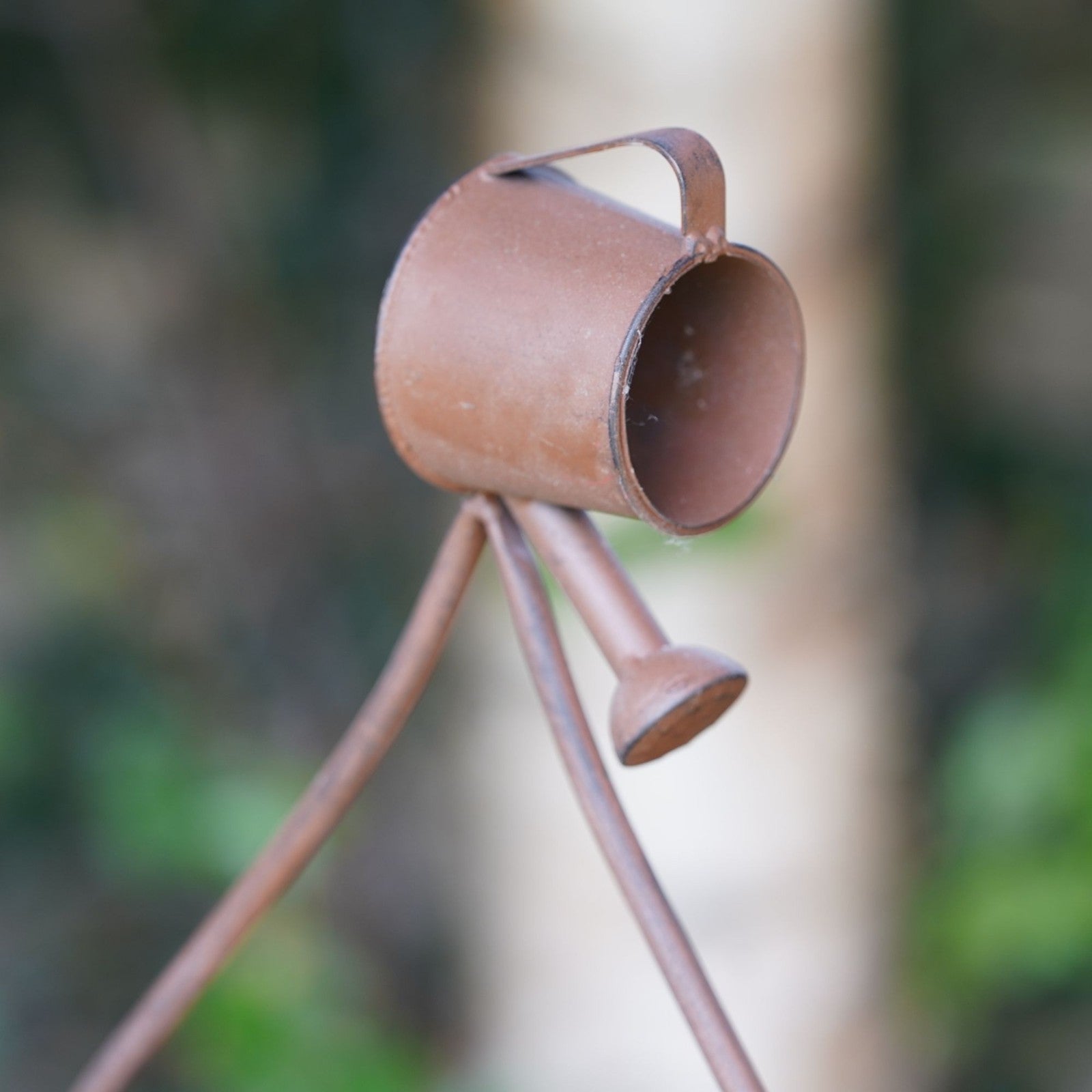 1.4m Watering Can Bird Feeder Garden Stake