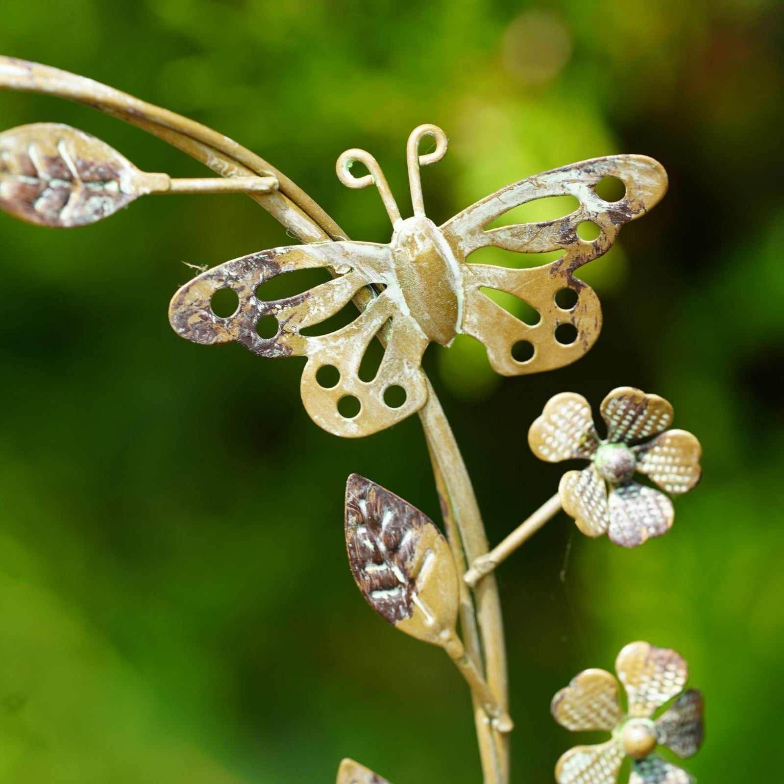 Butterfly Bird Feeder Metal Garden Ornament