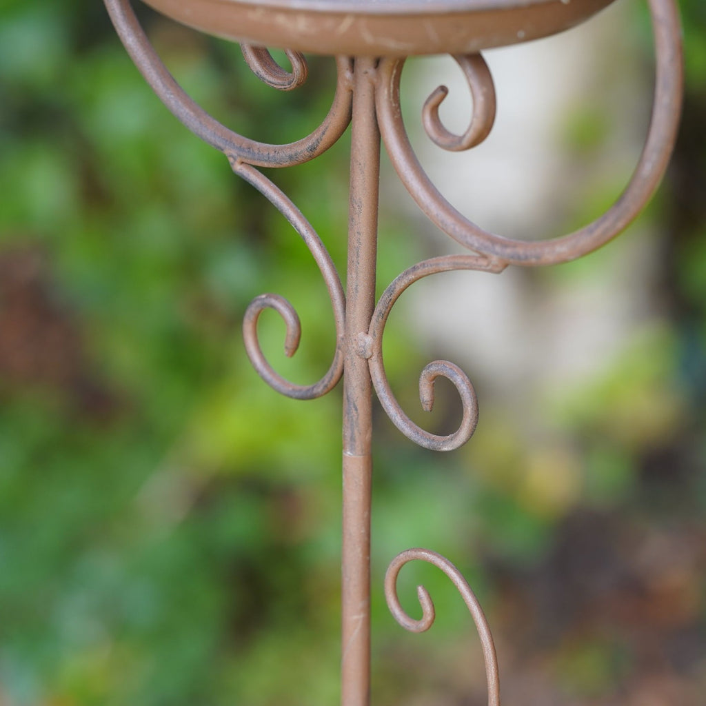 1.4m Watering Can Bird Feeder Garden Stake