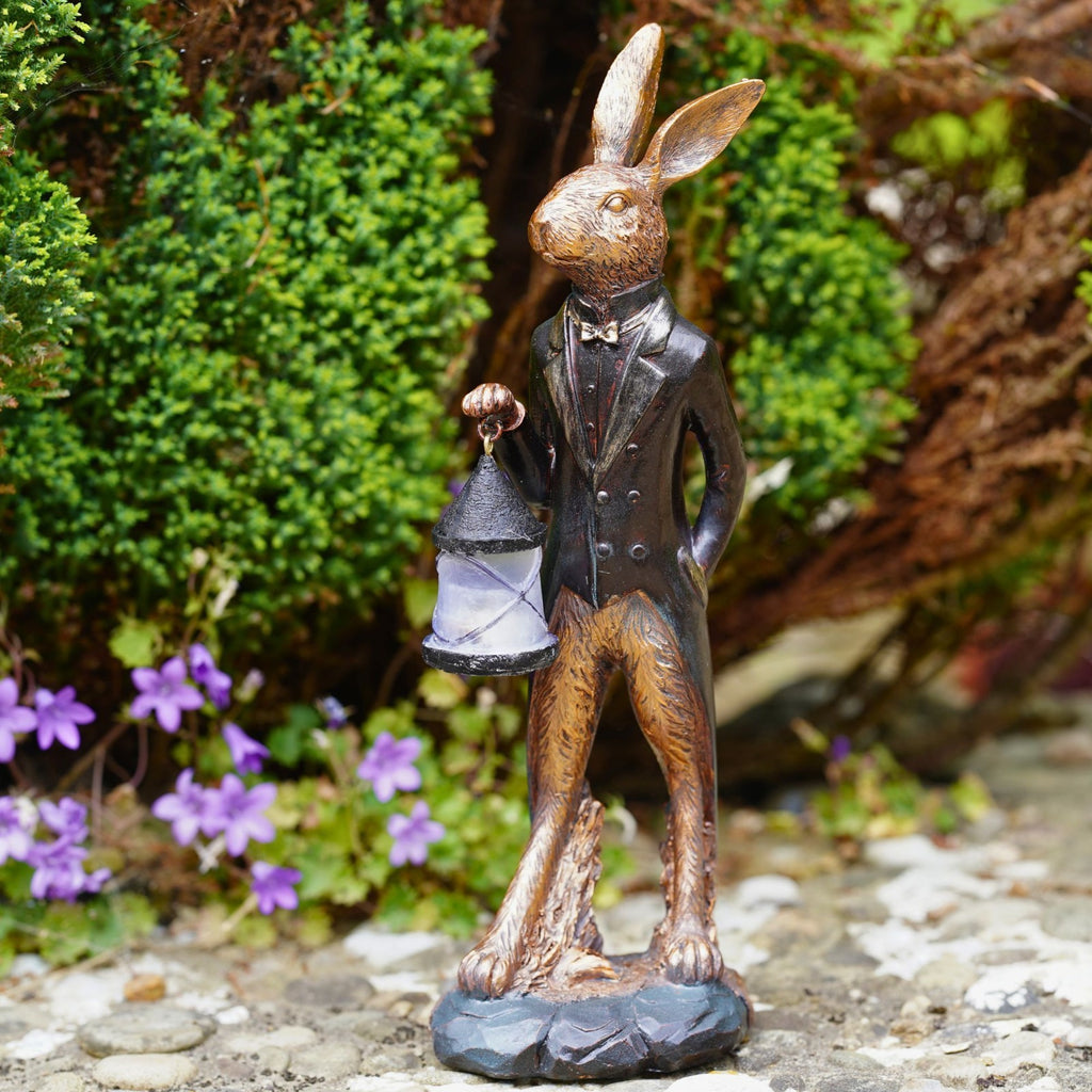 Gentleman Hare Resin Sculpture