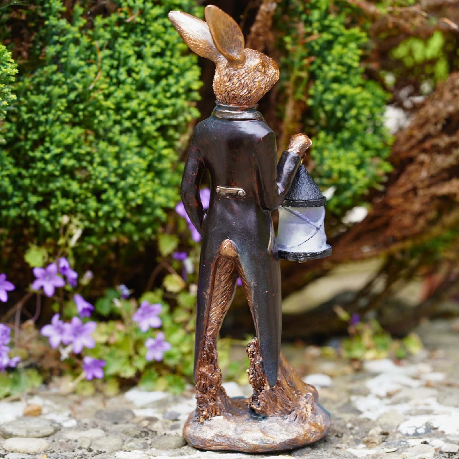 Gentleman Hare Resin Sculpture