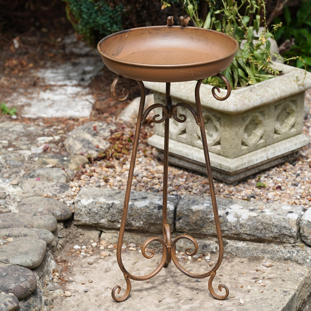 Wrought Iron Bird Bath