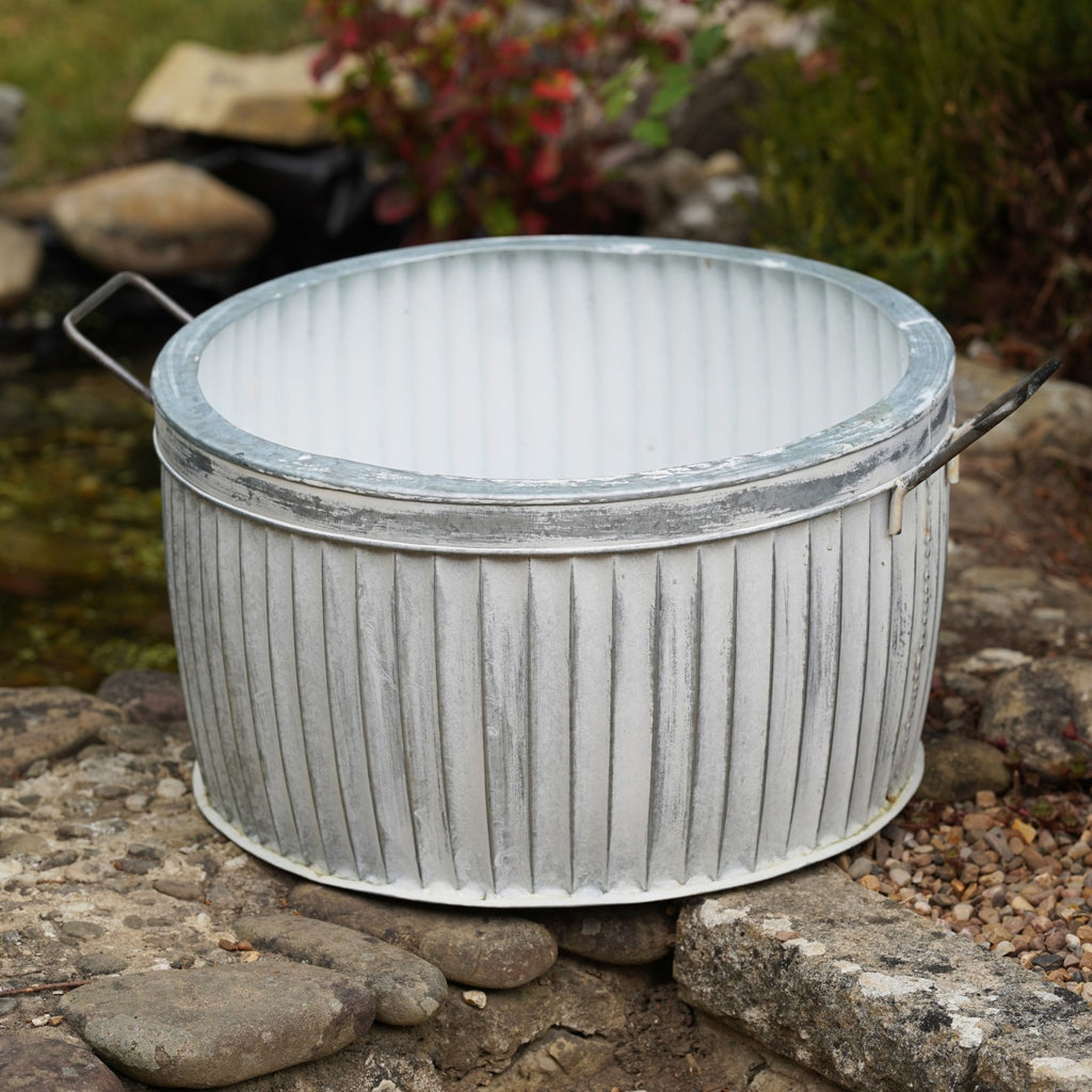 Dolly Tub Planter with Handles