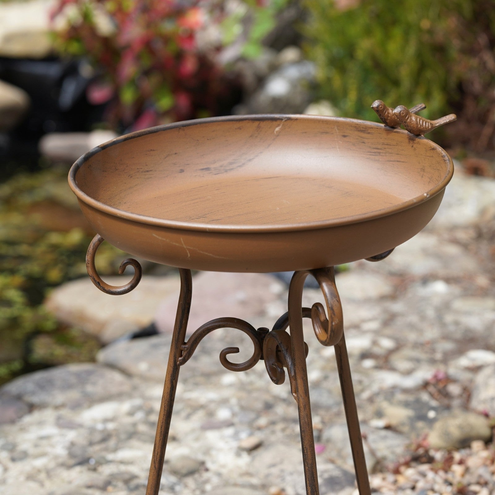 Wrought Iron Bird Bath