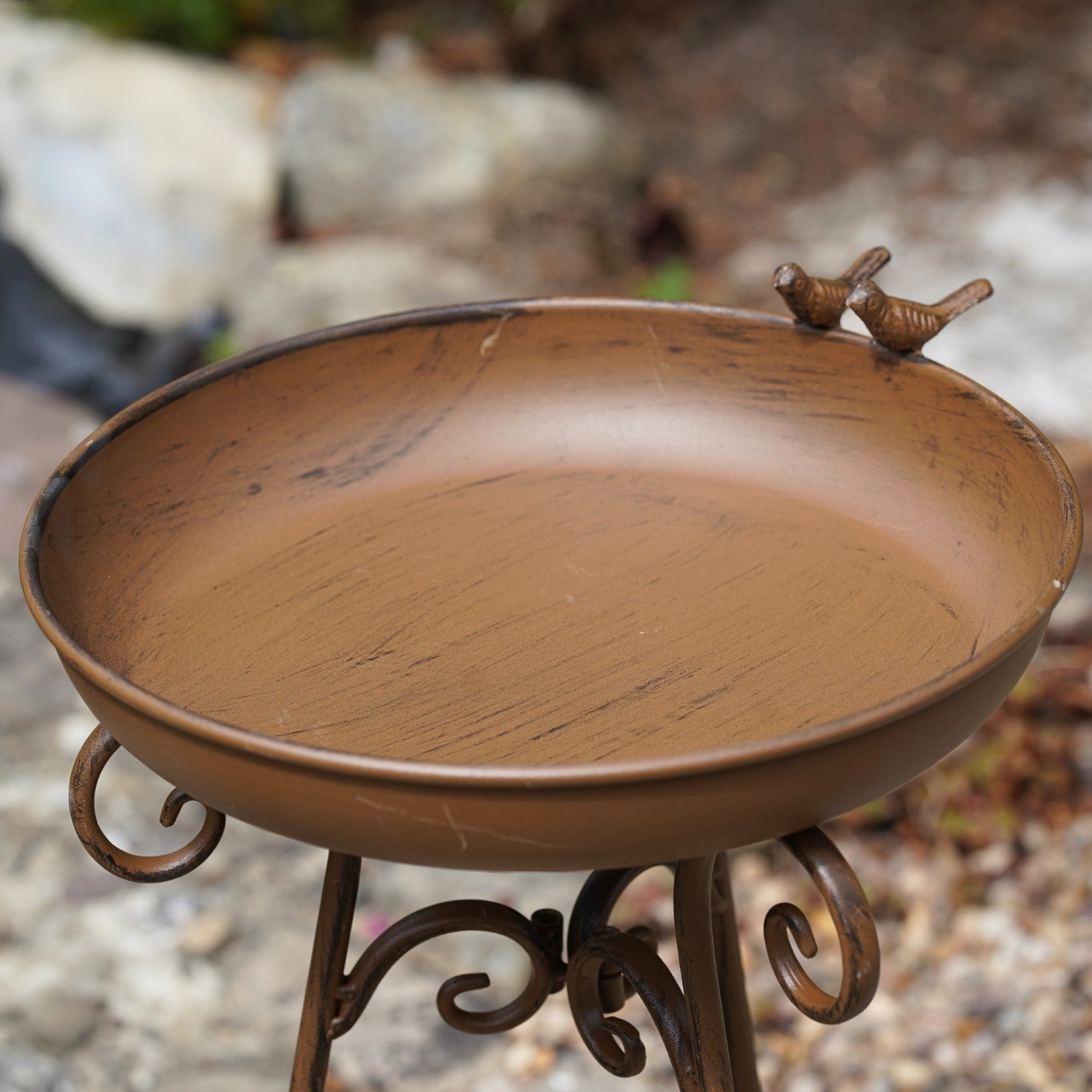 Wrought Iron Bird Bath