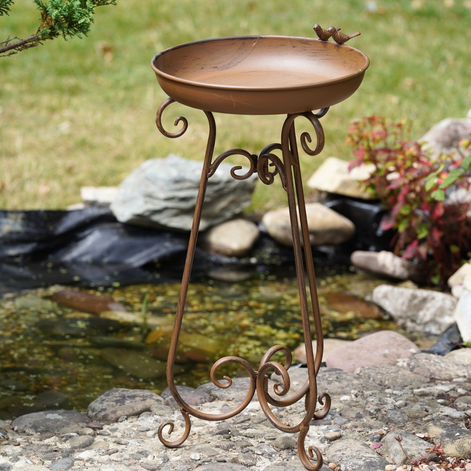 Wrought Iron Bird Bath