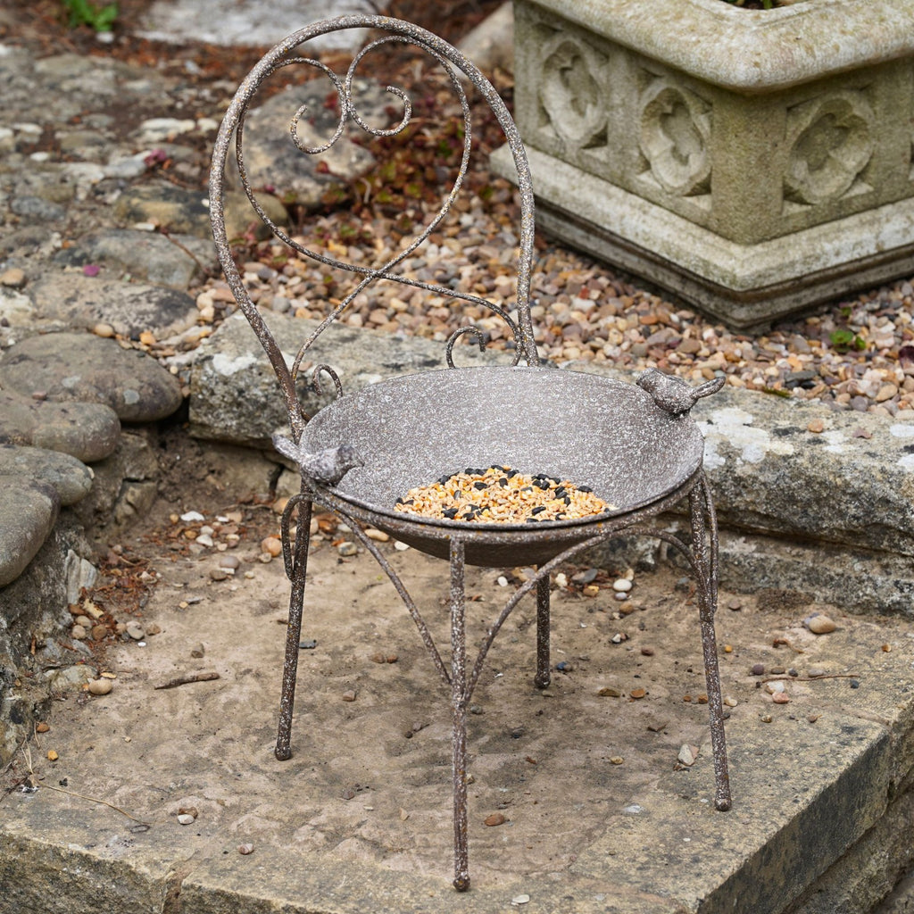 Wrought Iron Bird Feeder – Garden Chair Design
