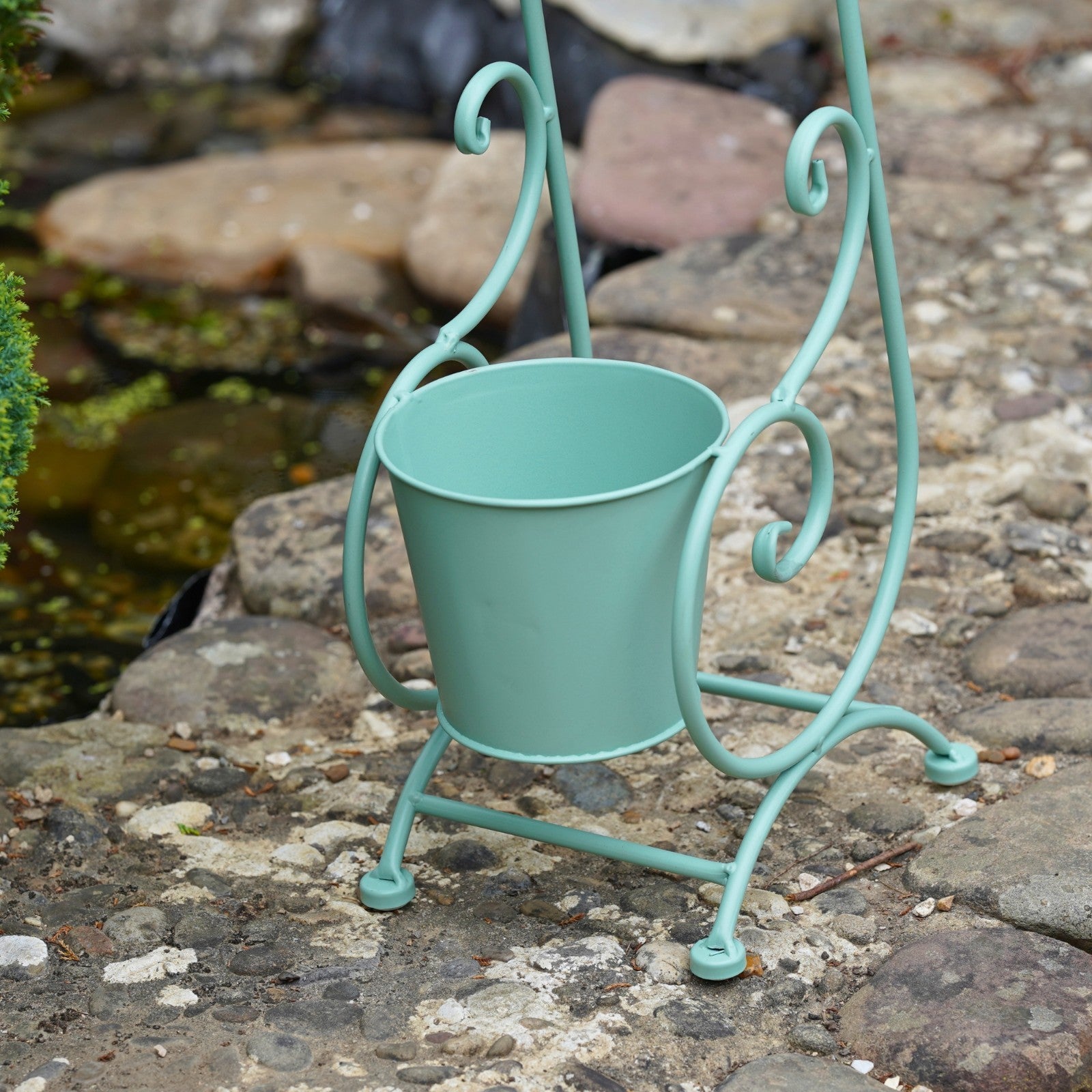 2 Tier Duo Pot Metal Plant Stand