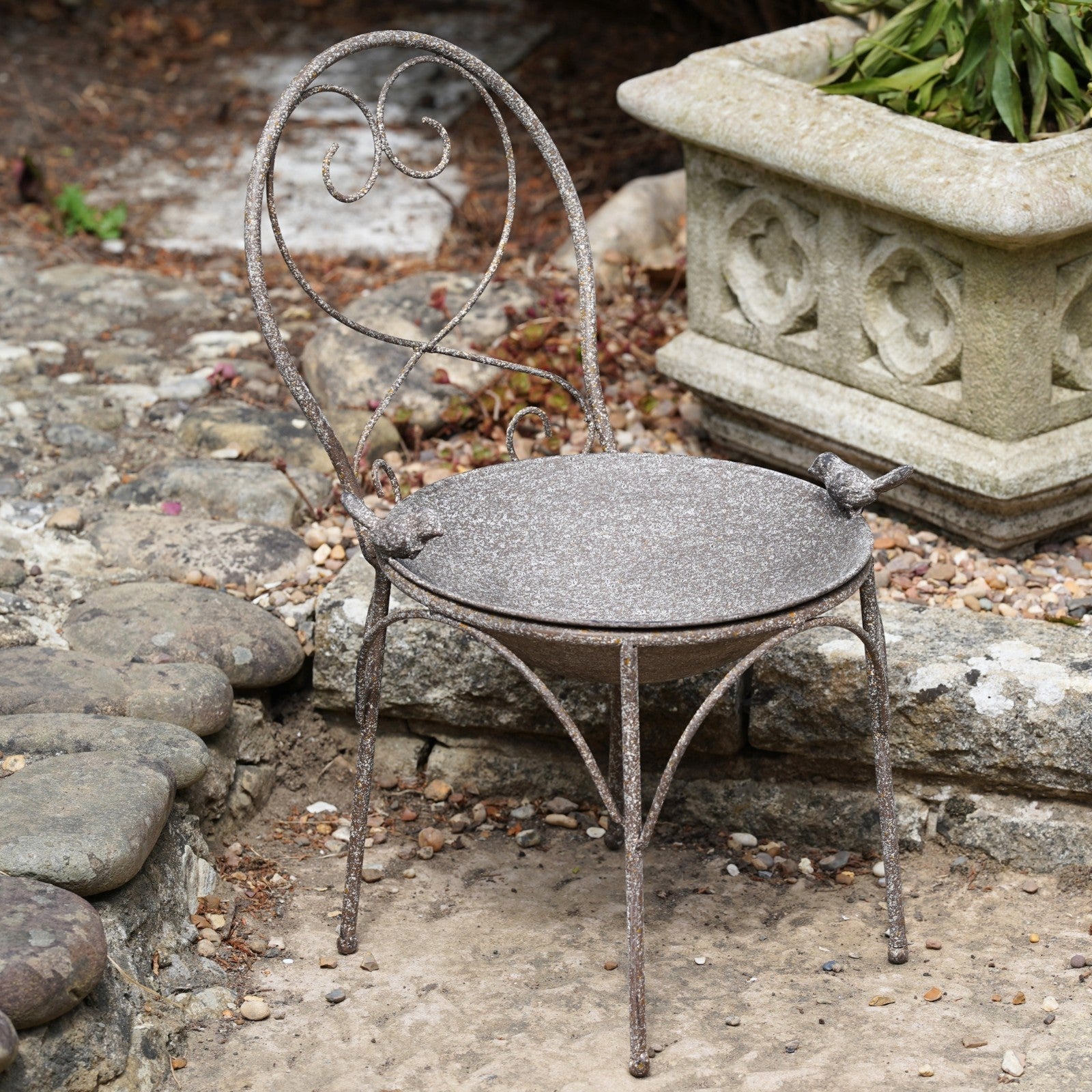 Wrought Iron Bird Feeder – Garden Chair Design
