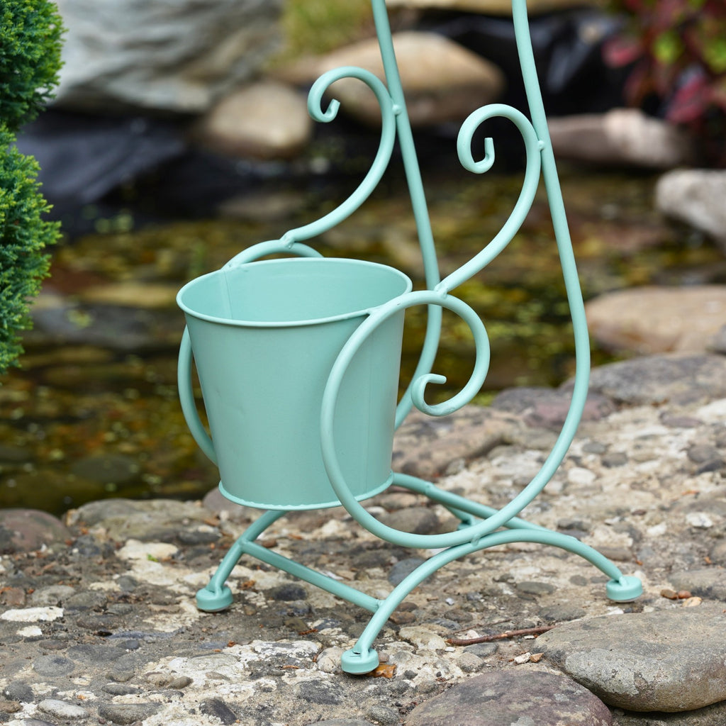 2 Tier Duo Pot Metal Plant Stand