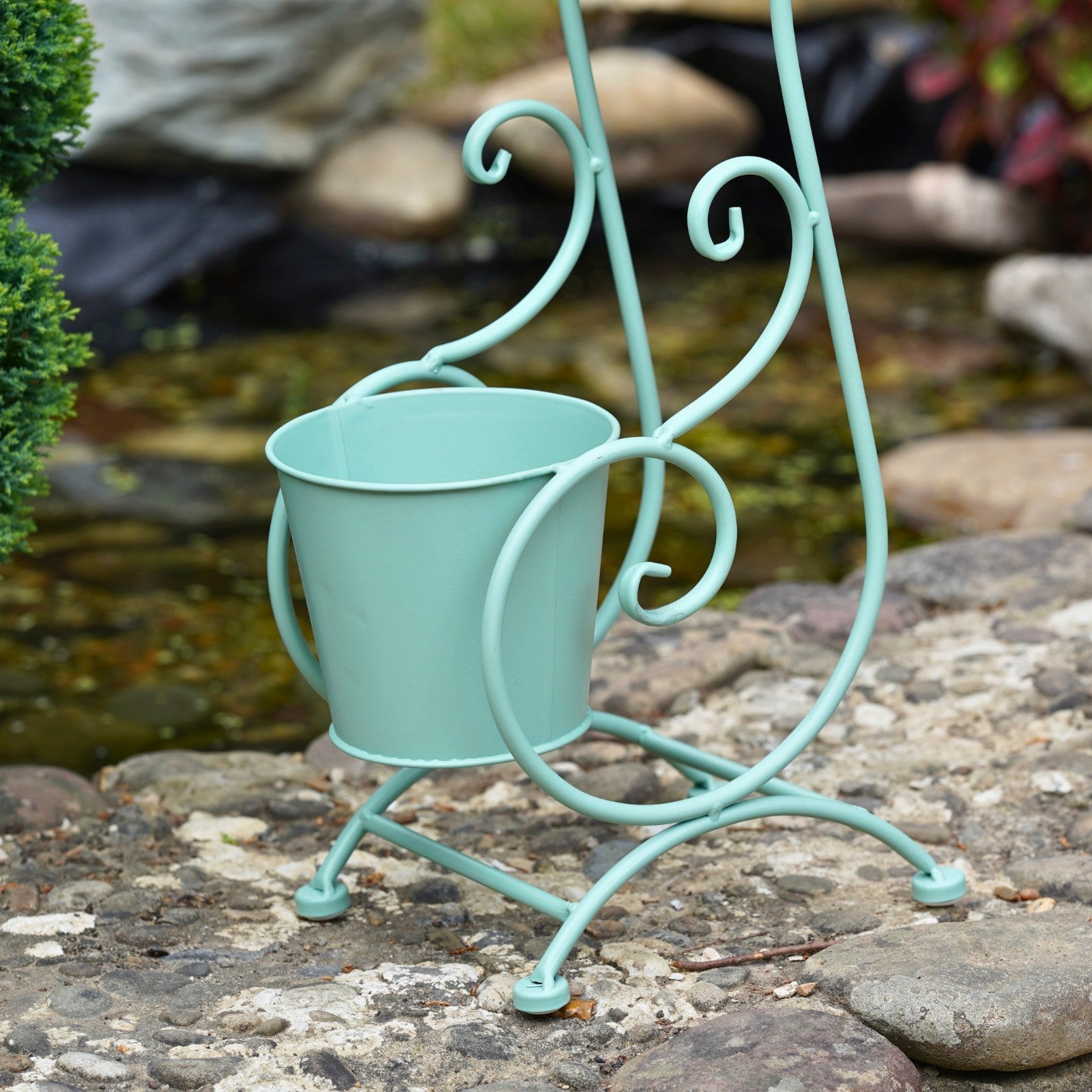 2 Tier Duo Pot Metal Plant Stand