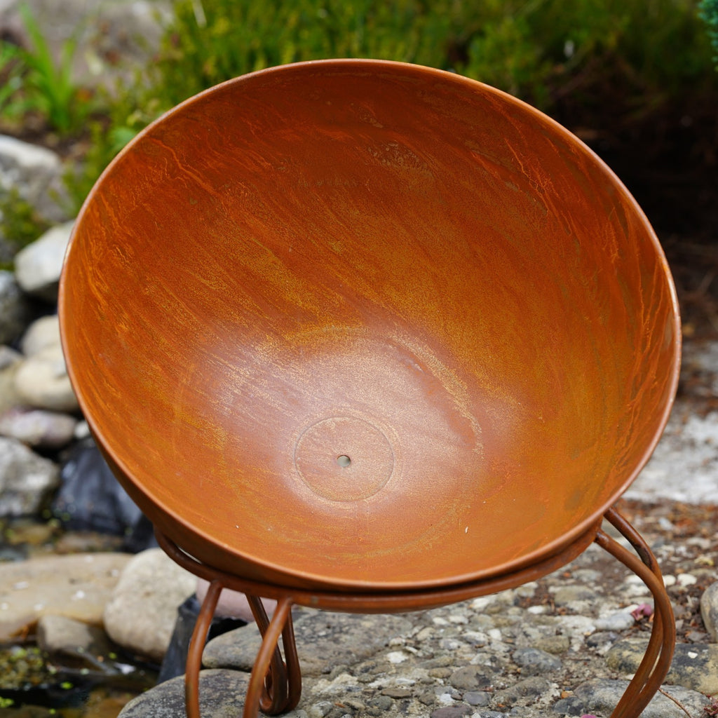 Wrought Iron Fire Pit Bowl – with Fire Grate