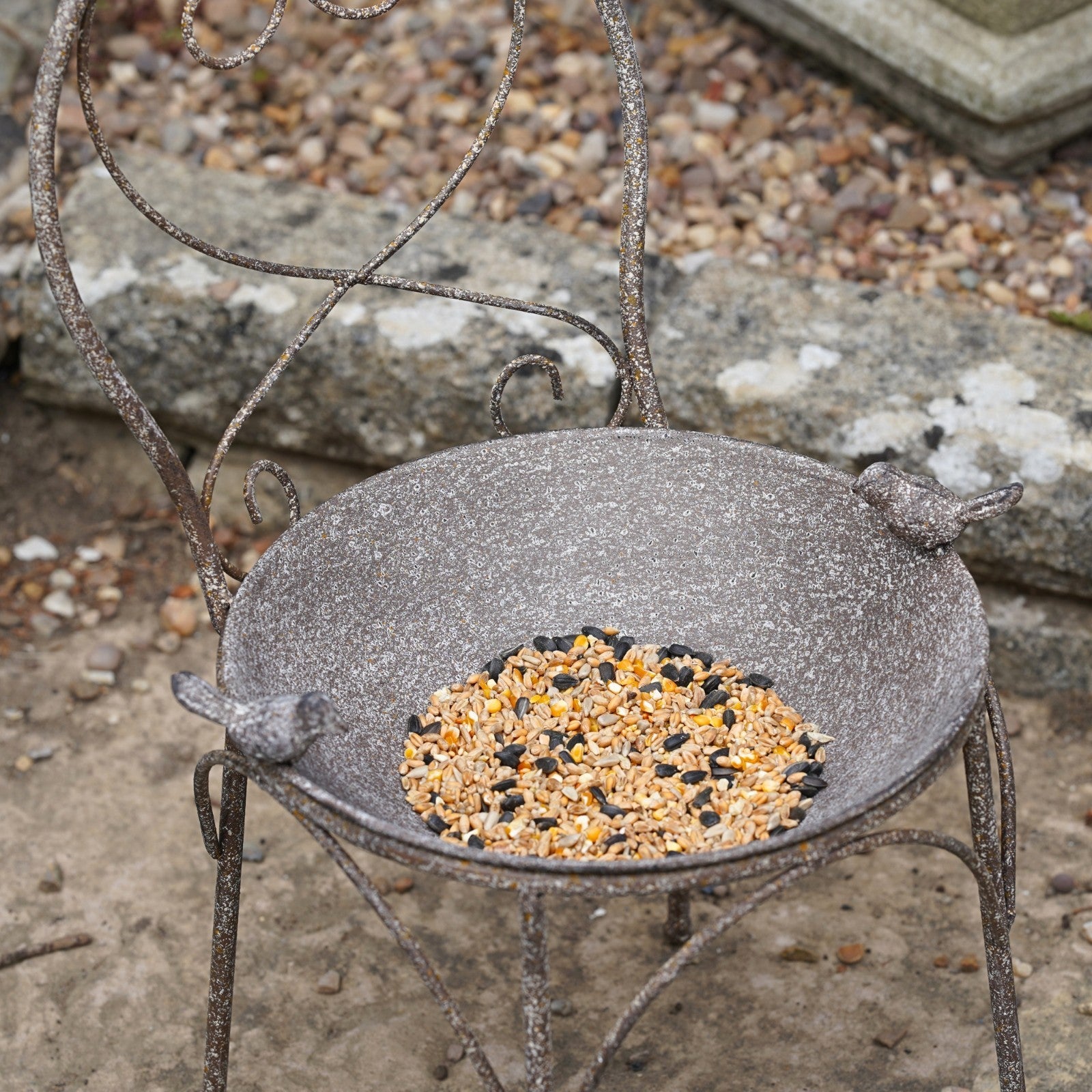 Wrought Iron Bird Feeder – Garden Chair Design