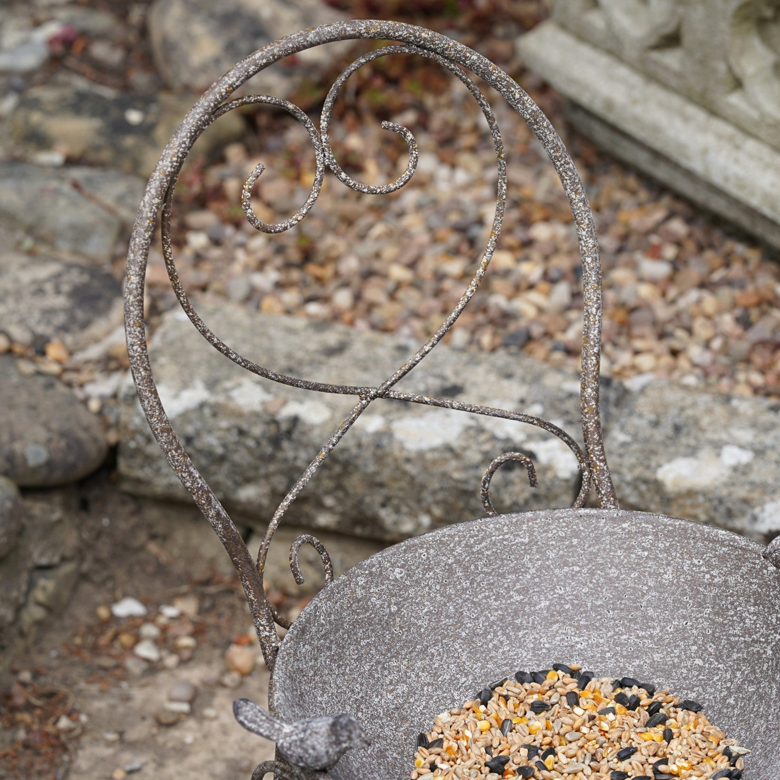 Wrought Iron Bird Feeder – Garden Chair Design
