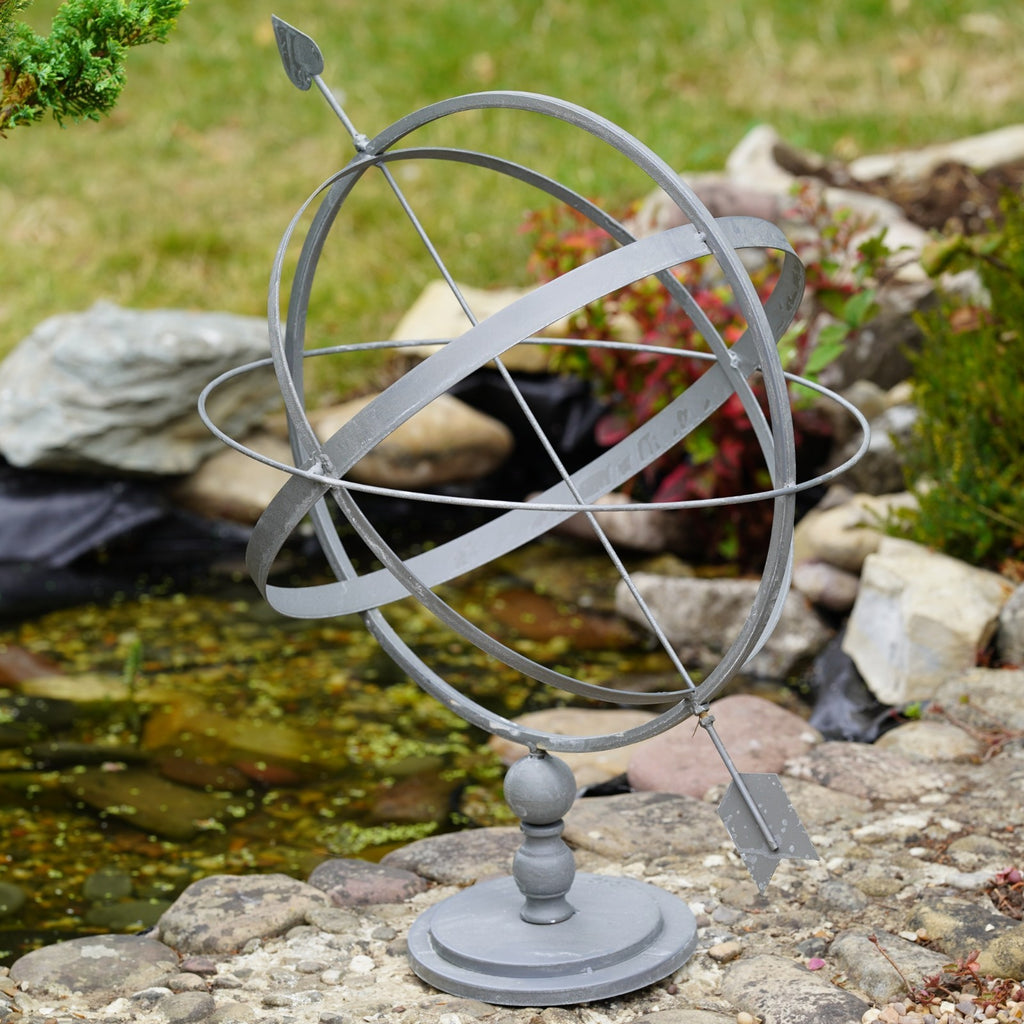 XL Wrought Iron Armillary – Grey