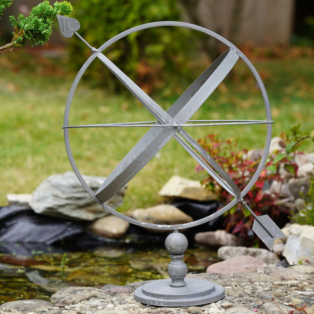 XL Wrought Iron Armillary – Grey