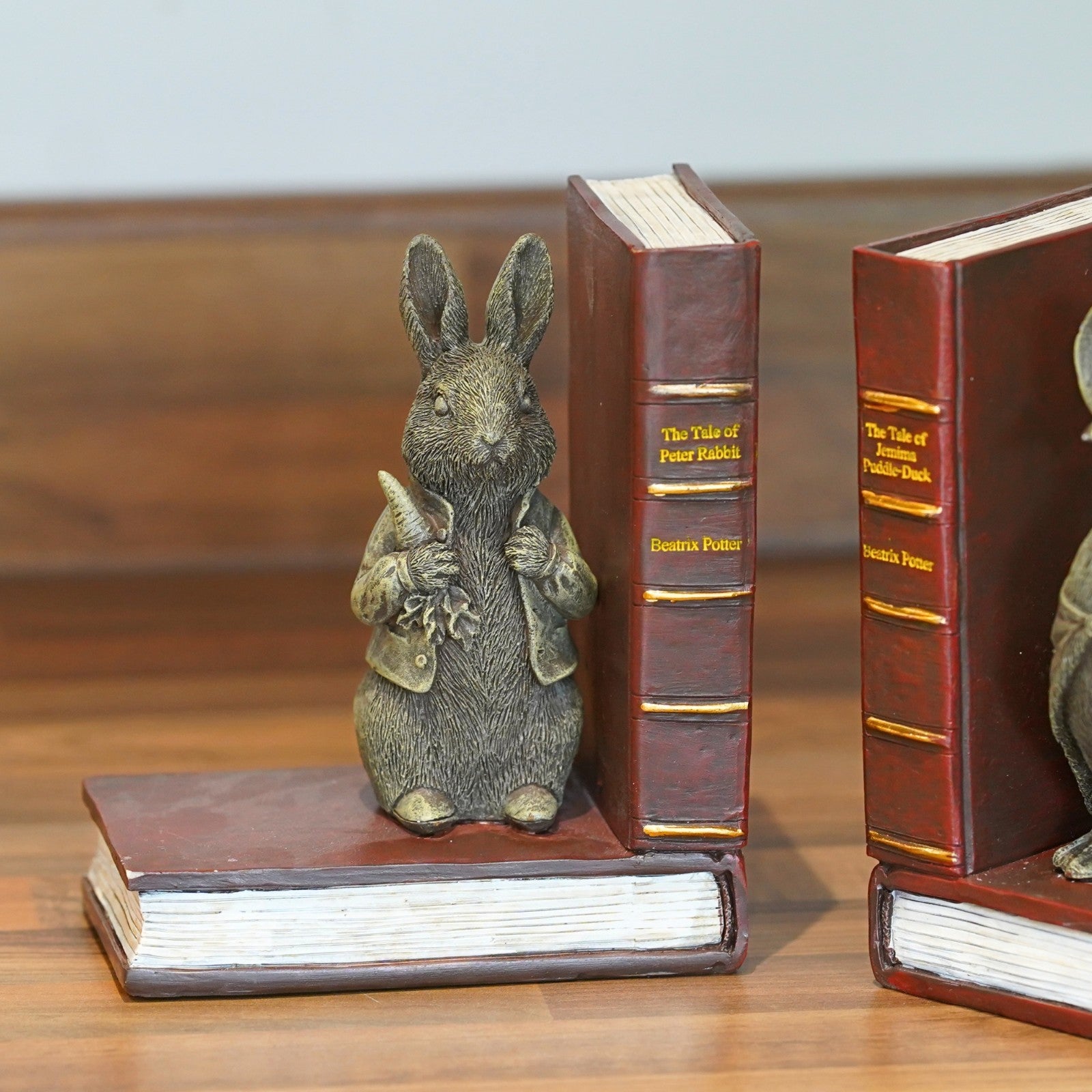 Beatrix Potter Bookends – Pair | Peter Rabbit + Jemima