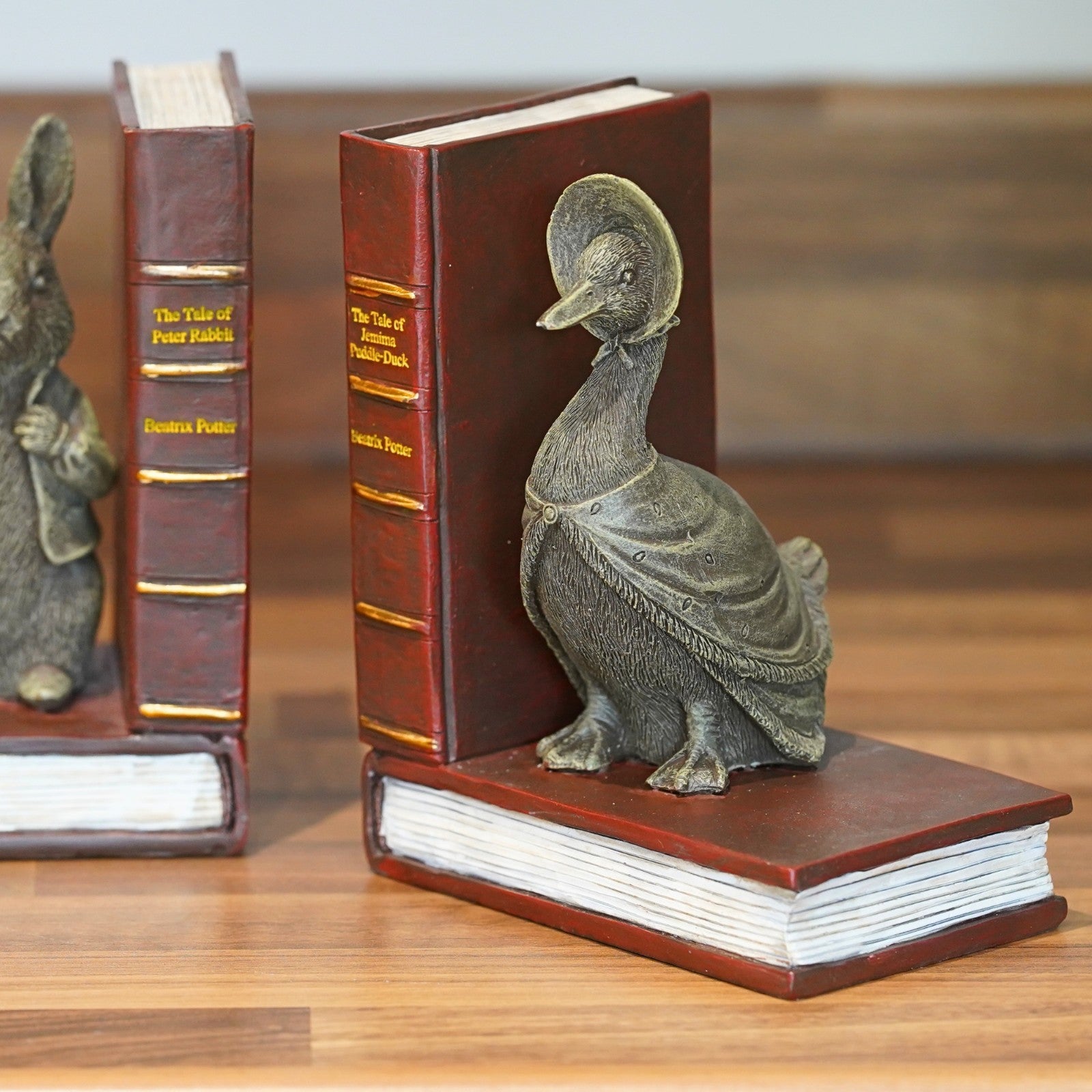 Beatrix Potter Bookends – Pair | Peter Rabbit + Jemima
