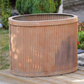 XL Copper Finish Dolly Tub Planter