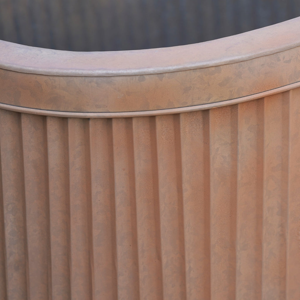 XL Copper Finish Dolly Tub Planter