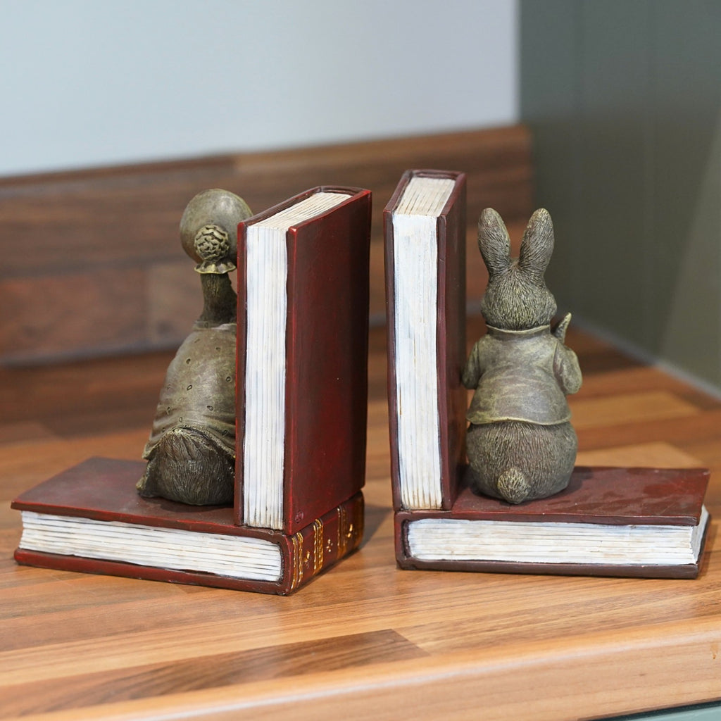 Beatrix Potter Bookends – Pair | Peter Rabbit + Jemima