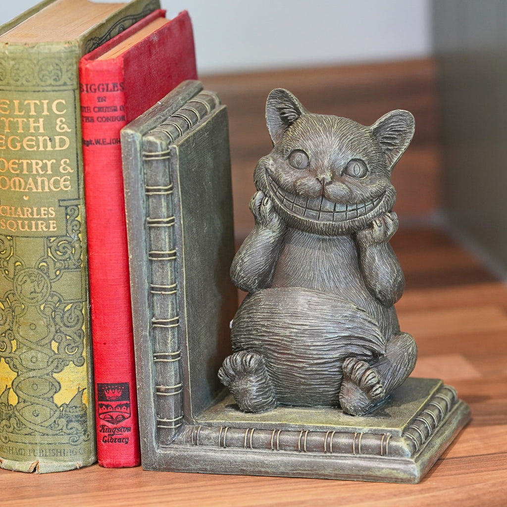 Cheshire Cat Bookends – Pair