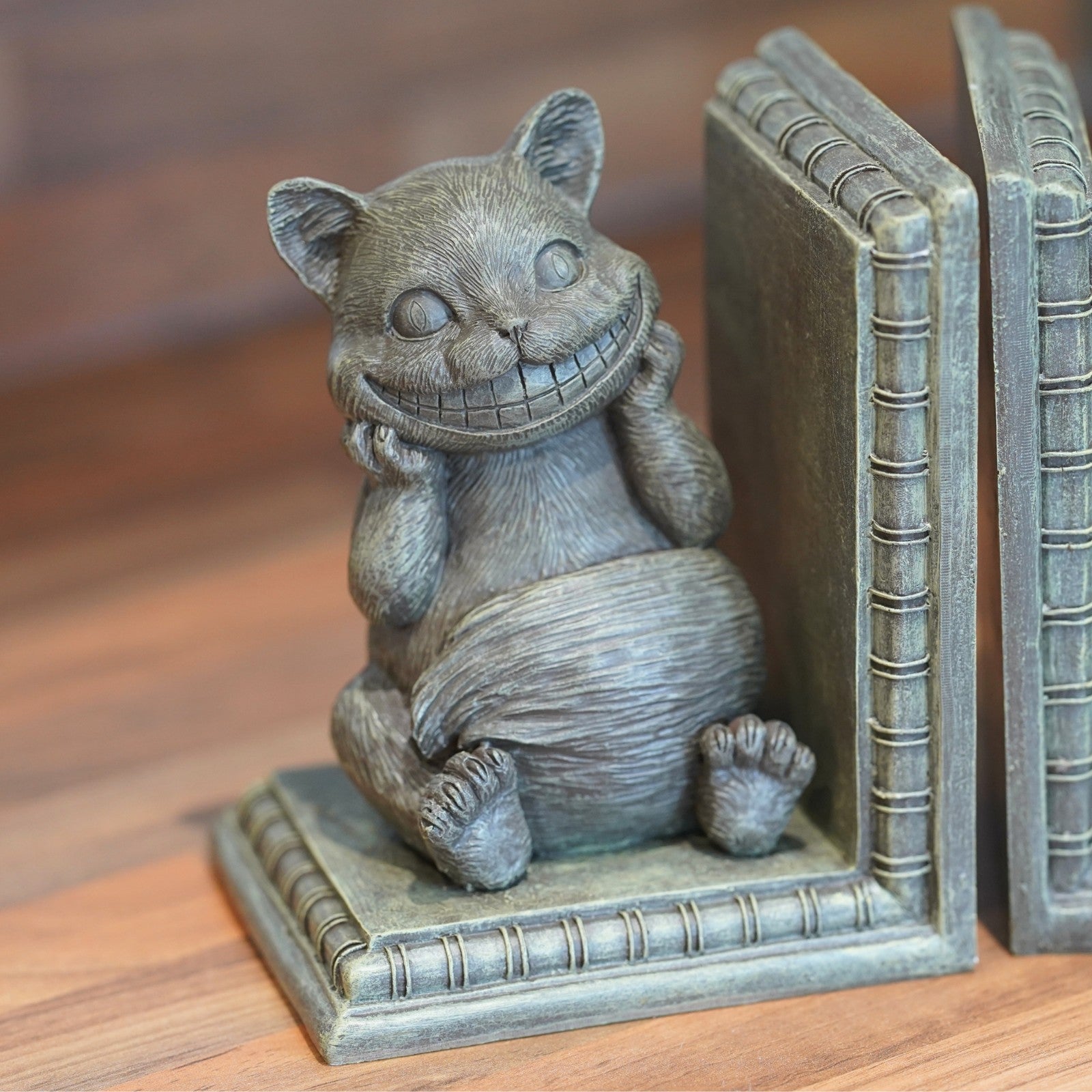 Cheshire Cat Bookends – Pair