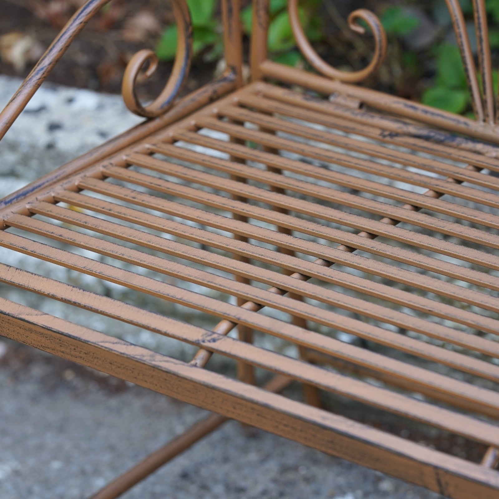 Wrought Iron Garden Bench – 2 Seater