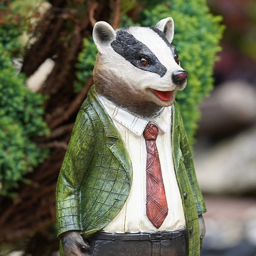 Mr Badger Wind in the Willows Resin Garden Ornament