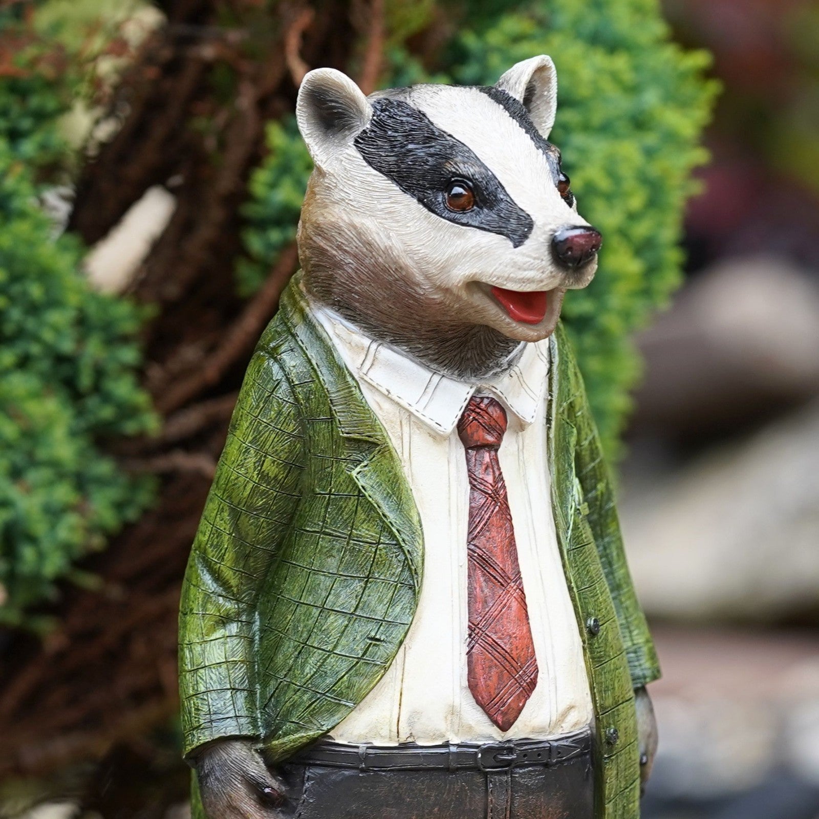 Mr Badger Wind in the Willows Resin Garden Ornament