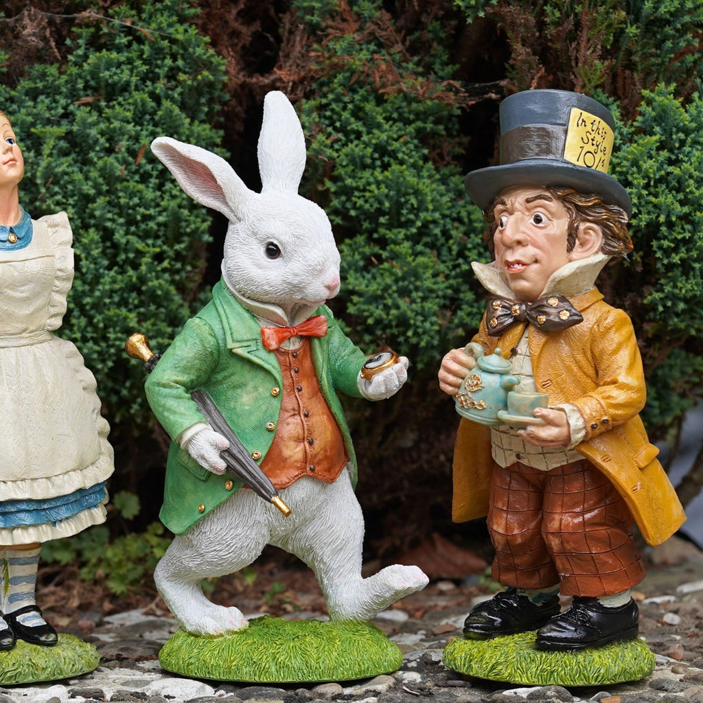 Alice in Wonderland Resin Garden Ornaments – Set of 4