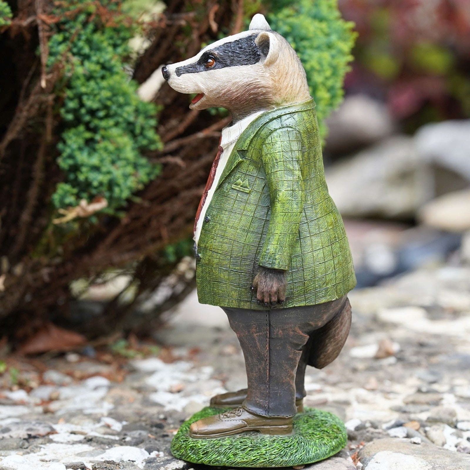 Mr Badger Wind in the Willows Resin Garden Ornament