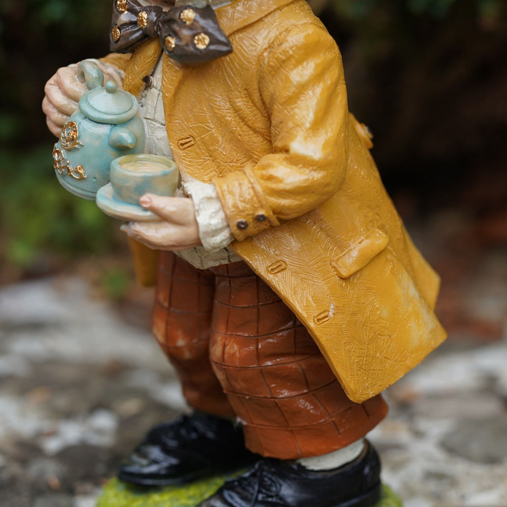 Mad Hatter Alice in Wonderland Resin Garden Ornament