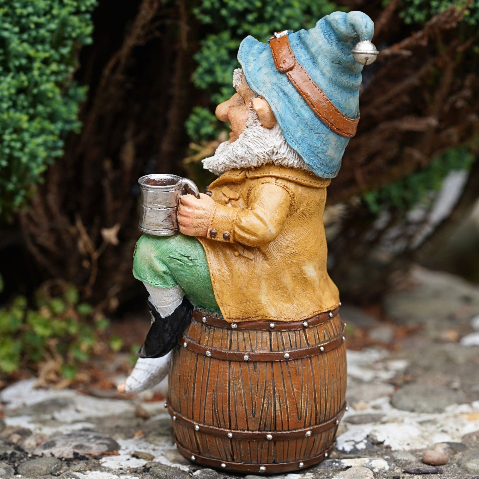 Cask Gnome Resin Garden Ornament