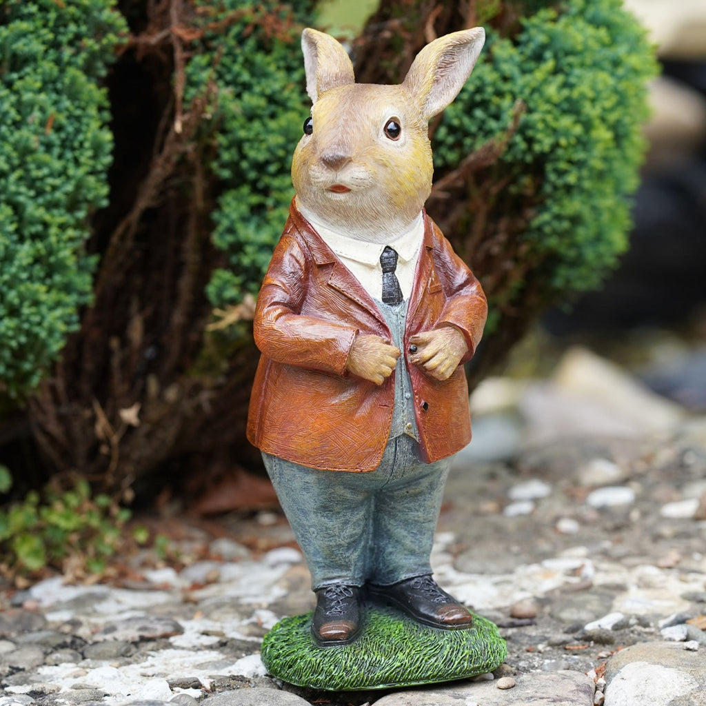 Mr and Mrs Peter Rabbit Resin Garden Ornaments – Set of 2