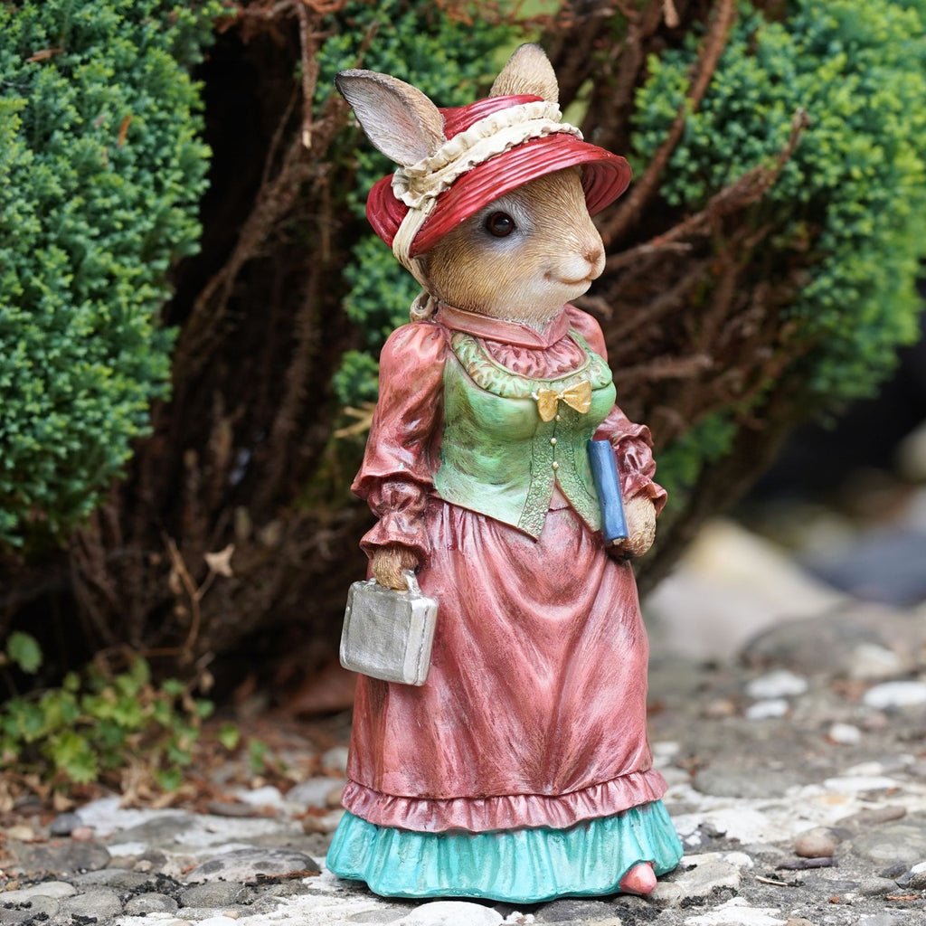 Mr and Mrs Peter Rabbit Resin Garden Ornaments – Set of 2