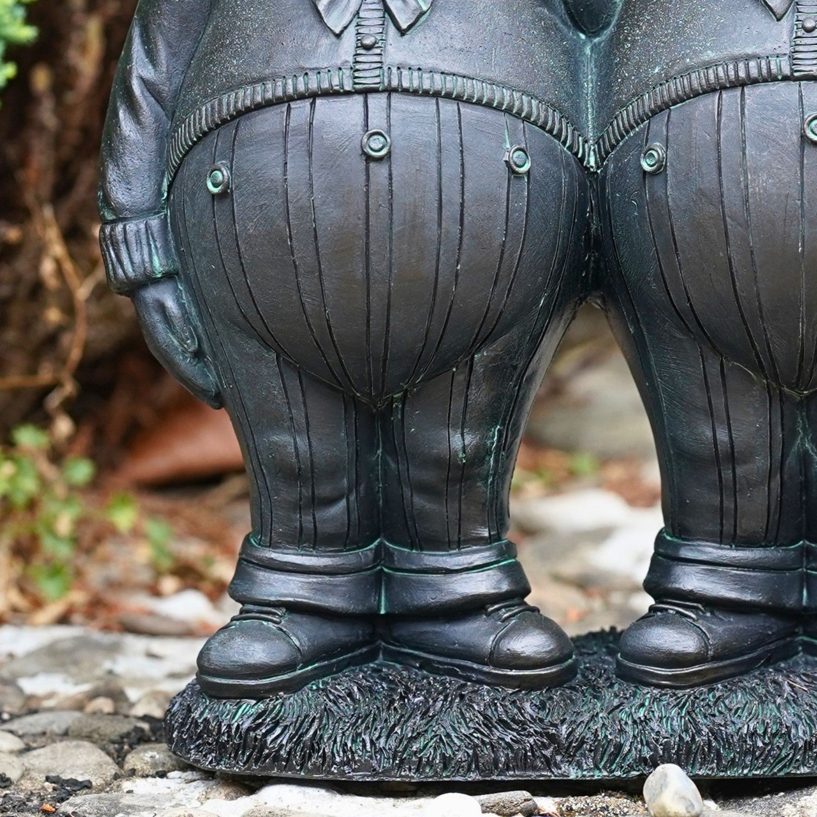 Tweedledum and Tweedledee Bronze Effect Resin Garden Statue