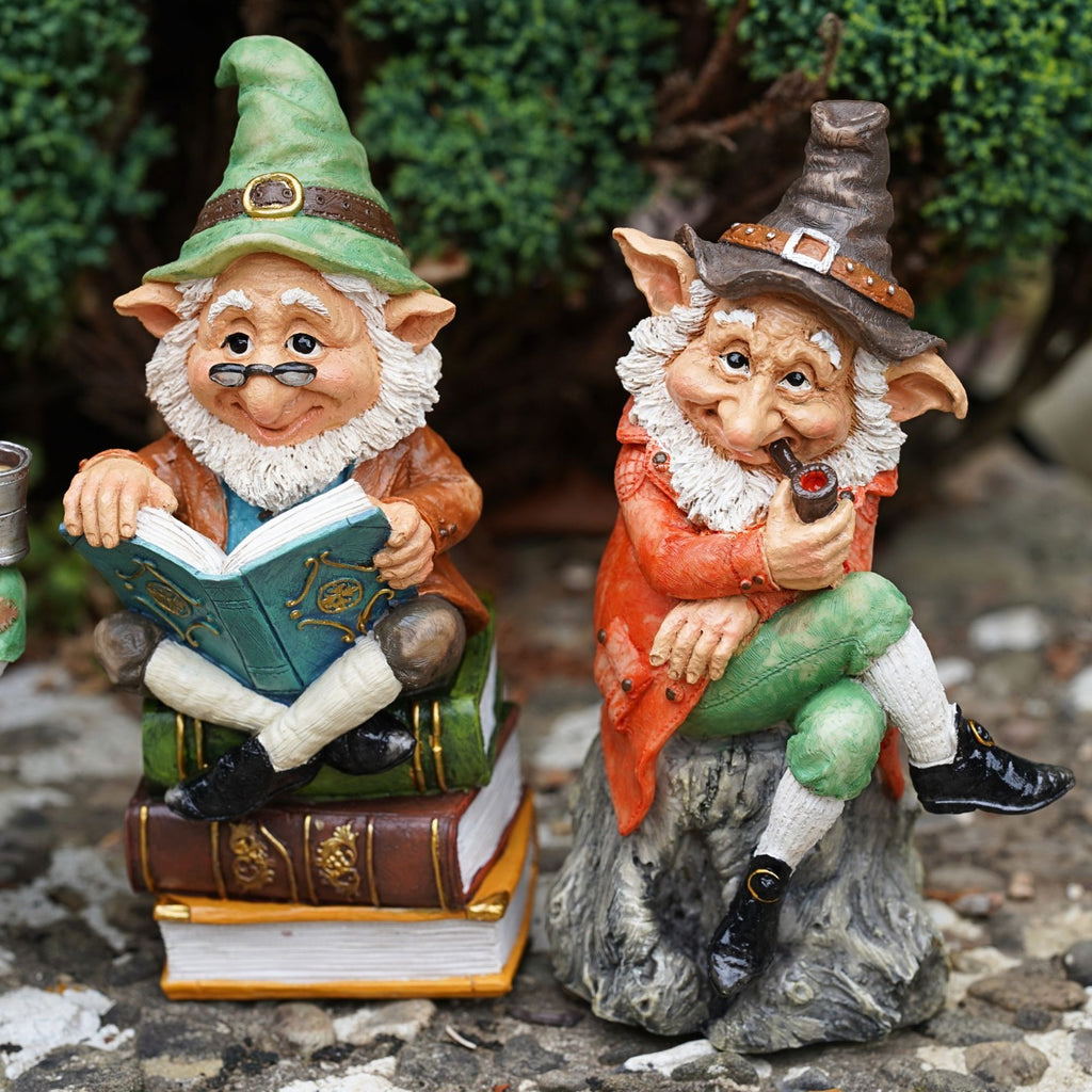 Garden Gnomes Set of 3 Resin Ornaments