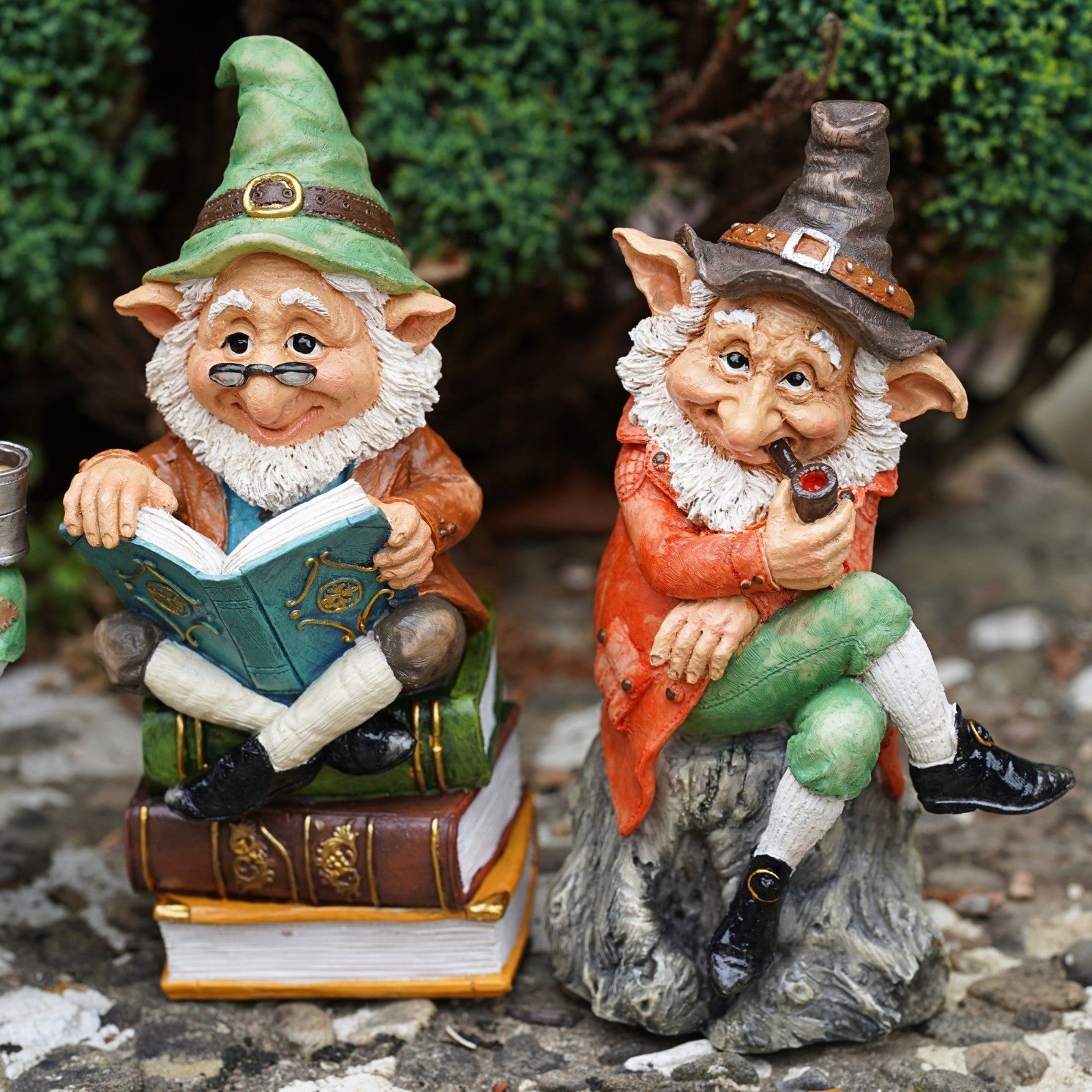 Garden Gnomes Set of 3 Resin Ornaments
