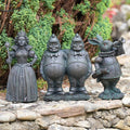 Alice in Wonderland Bronze Effect Resin Garden Statues – Set of 3