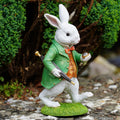 White Rabbit Alice in Wonderland Resin Garden Ornament