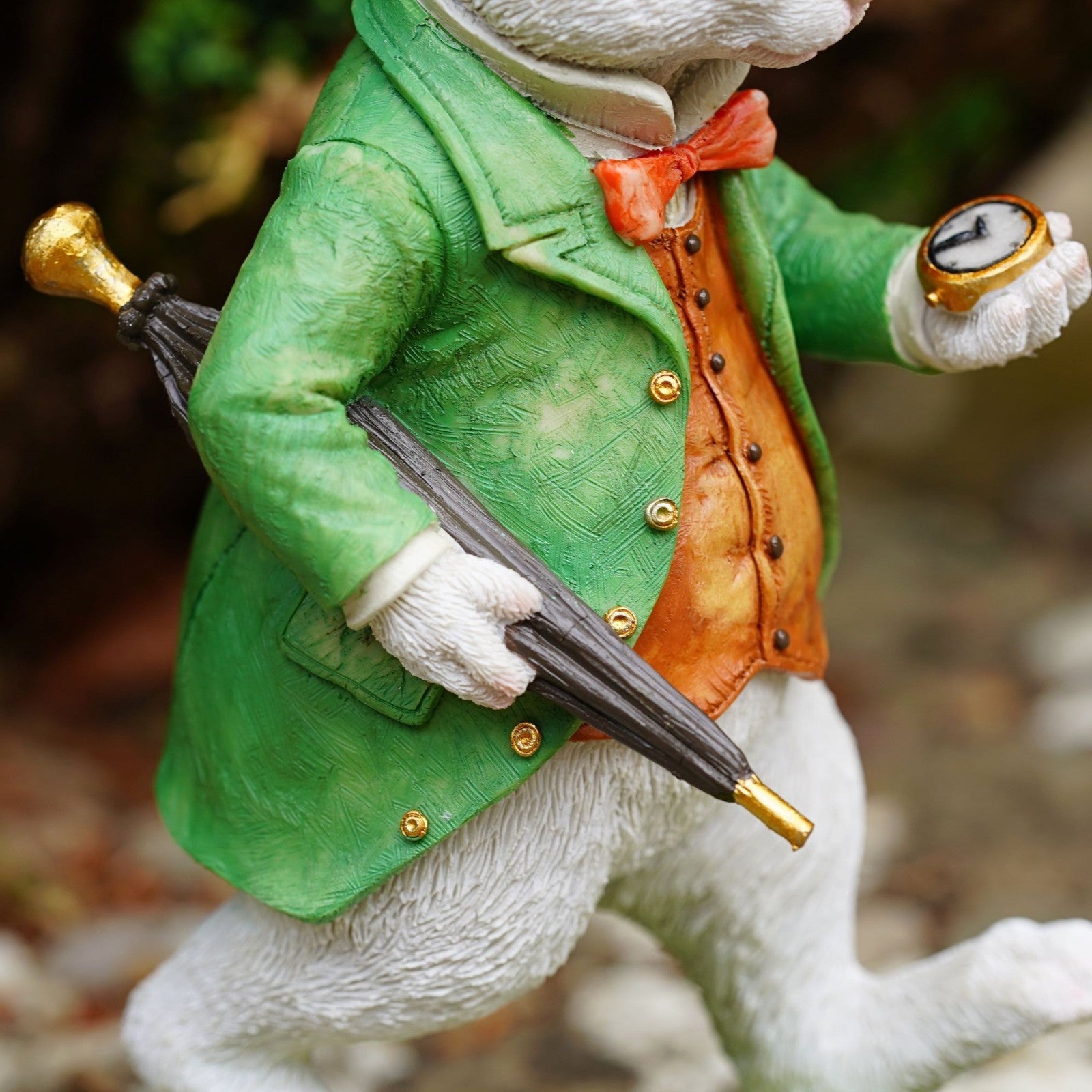 White Rabbit Alice in Wonderland Resin Garden Ornament